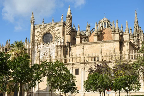 Seville Katedrali Avrupa Nın Büyük Gotik Katedrali — Stok fotoğraf