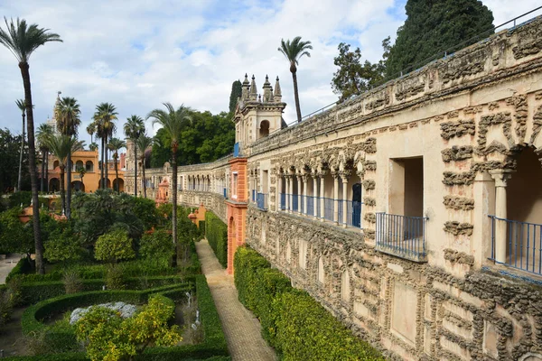 Alcazar Séville Complexe Palais Séville Andalousie Espagnole — Photo