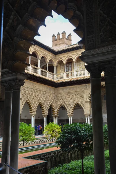 Alcazar Sevilly Palácový Komplex Seville Španělská Andalusie — Stock fotografie