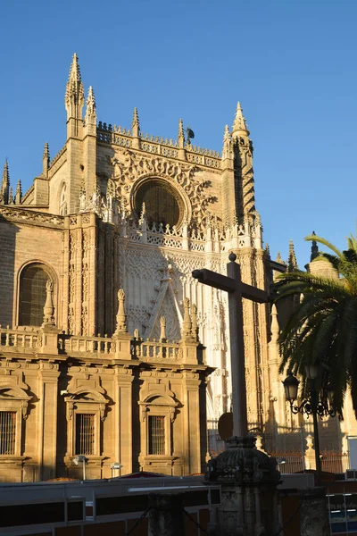 Catedral Sevilha Maior Catedral Gótica Europa — Fotografia de Stock