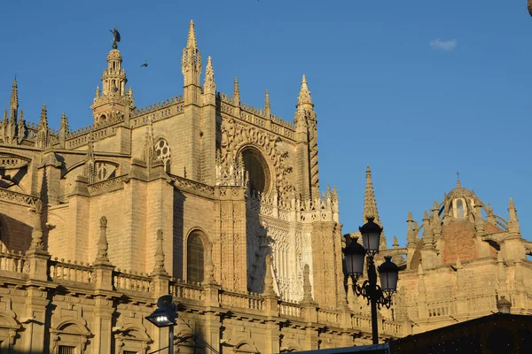 Catedral Sevilha Maior Catedral Gótica Europa — Fotografia de Stock