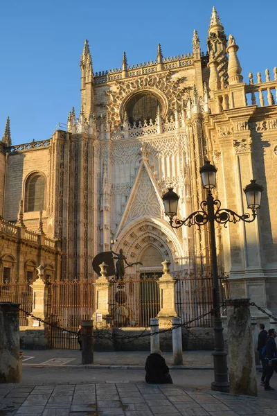 Seville Katedrali Avrupa Nın Büyük Gotik Katedrali — Stok fotoğraf