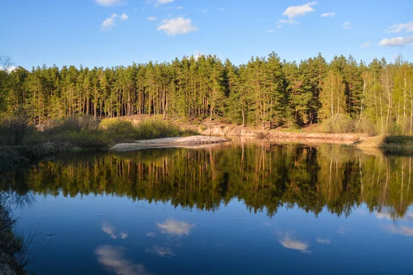 Lente Het Meshchersky National Park Ryazan Regio Water Kan Landschap — Stockfoto