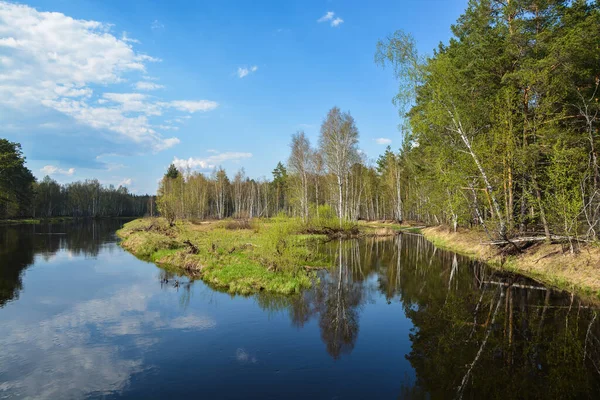 Lente Het Meshchersky National Park Ryazan Regio Water Kan Landschap — Stockfoto