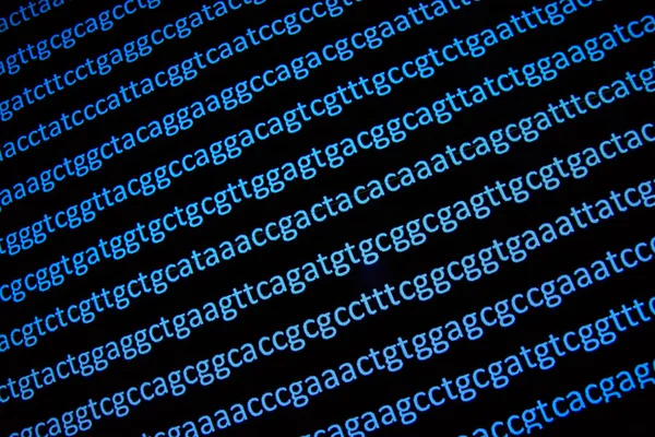 Séquençage Génome Contexte Sur Séquençage Adn Symboles Des Bases Nucléotidiques — Photo