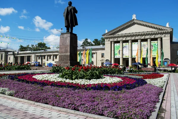 Square Angarsk Ryssland Juli 2017 — Stockfoto