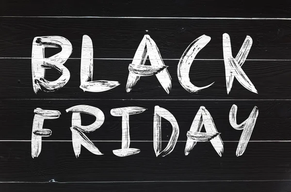 Siyah Cuma fırça ahşap plakalar beyaz boyalı rustik ahır yazı ver. Tebrik kartı veya kartpostal.