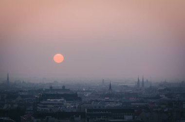 Macaristan, Budapeşte 'deki Balıkçı Kalesi' nden görüntü