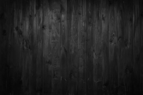 Negro acentuado madera tableros fondo textura — Foto de Stock