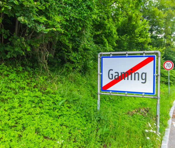 Gaming Town Austrian Alps — Stock Photo, Image