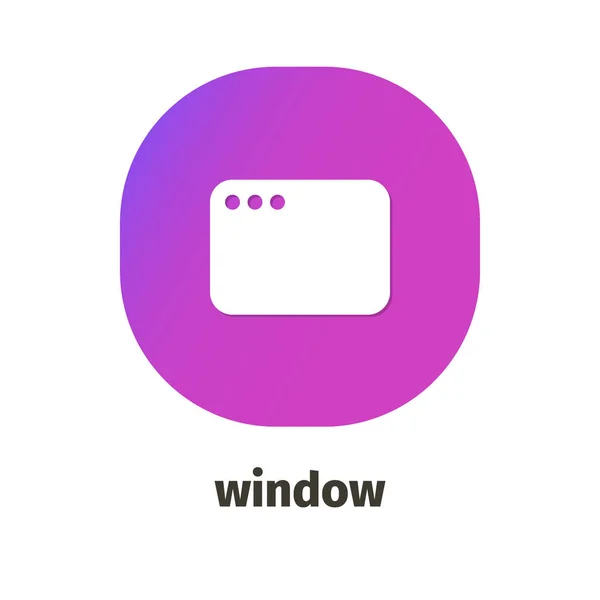 Fenstervektorsymbol Für Web Und Mobile Anwendungen — Stockvektor