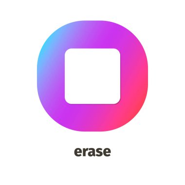 Web ve mobil uygulamalar için vektör simge silmek