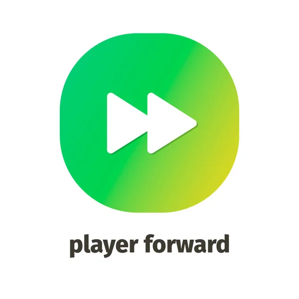 Player Forward Vektor Icon Für Web Und Mobile Anwendungen — Stockvektor