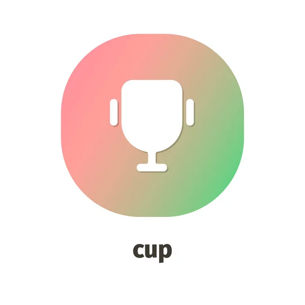 Cup Vector Icon Für Web Und Mobile Anwendungen — Stockvektor