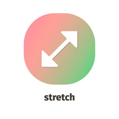 Web ve mobil uygulamalar için streç vektör simge