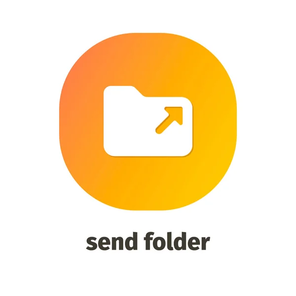 Ordner Vektorsymbol Für Web Anwendungen Und Mobile Anwendungen Senden — Stockvektor