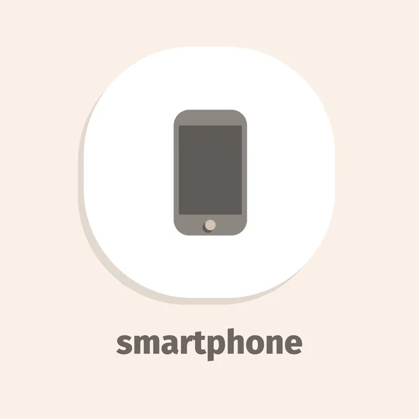 Smartphone Wektor Ikona Płaskie Dla Sieci Web Aplikacji Mobilnych — Wektor stockowy