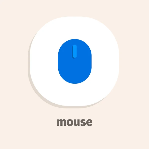Maus Flaches Vektorsymbol Für Web Und Mobile Anwendungen — Stockvektor