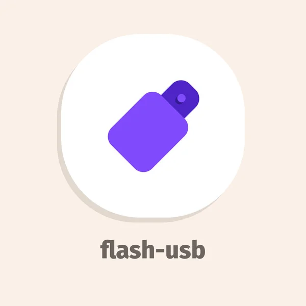 Flash Usb Flache Vektor Symbol Für Web Und Mobile Anwendungen — Stockvektor