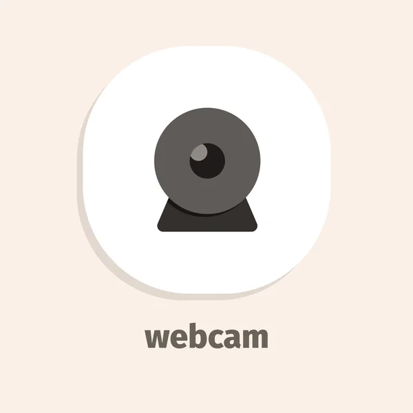 Webcam Flat Vector Icon Für Web Und Mobile Anwendungen — Stockvektor