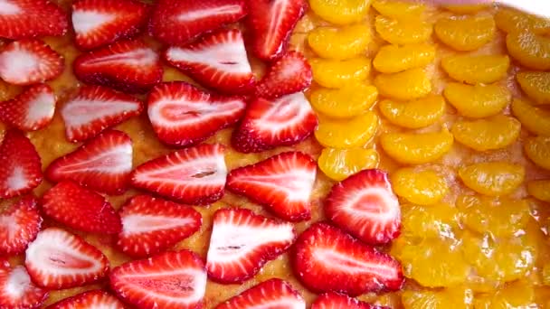 Tarte Aux Fruits Maison Aux Fraises Mandarine — Video