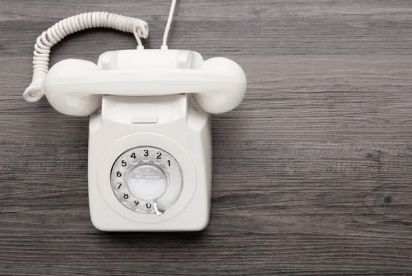 Classic telephone with hand dial