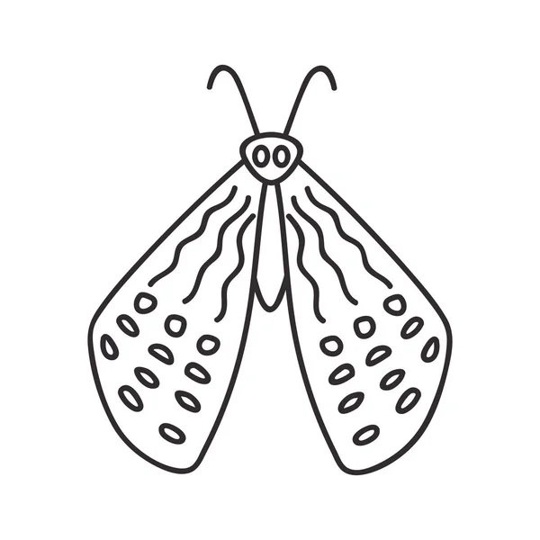 Linda mano dibujada mariposa — Archivo Imágenes Vectoriales