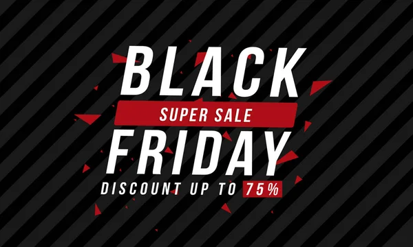 Vorlage Für Werbebanner Black Friday — Stockvektor