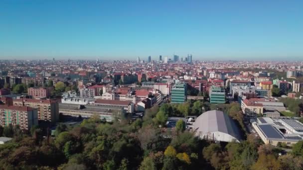 Imágenes aéreas de aviones no tripulados de vista panorámica — Vídeo de stock