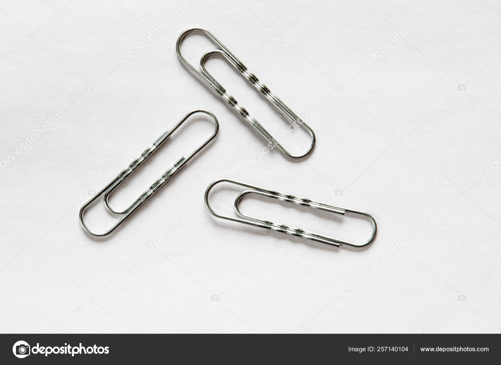 silver paper clips