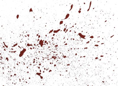 Beyaz arka plan üzerinde yapay kan damlaları