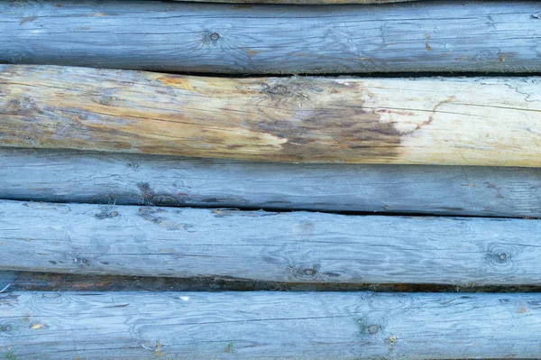 青い木製ログ背景パターン テクスチャ — ストック写真