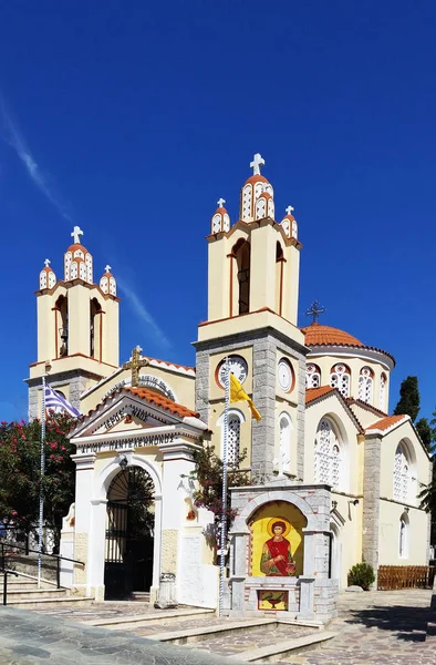 Kostel Panteleimon Rhodes Řecko — Stock fotografie