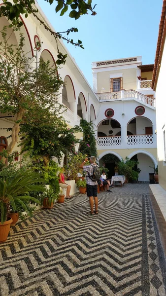 Kloster Von Panormitis Auf Der Insel Simi Griechenland — Stockfoto