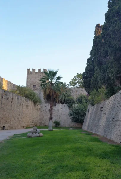 Rhodos Festung Die Stadt Der Rhodos Rhodos Insel Griechenland — Stockfoto