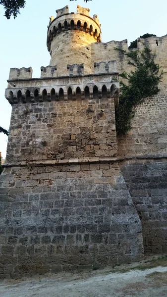 Rhodos Festung Die Stadt Der Rhodos Rhodos Insel Griechenland — Stockfoto