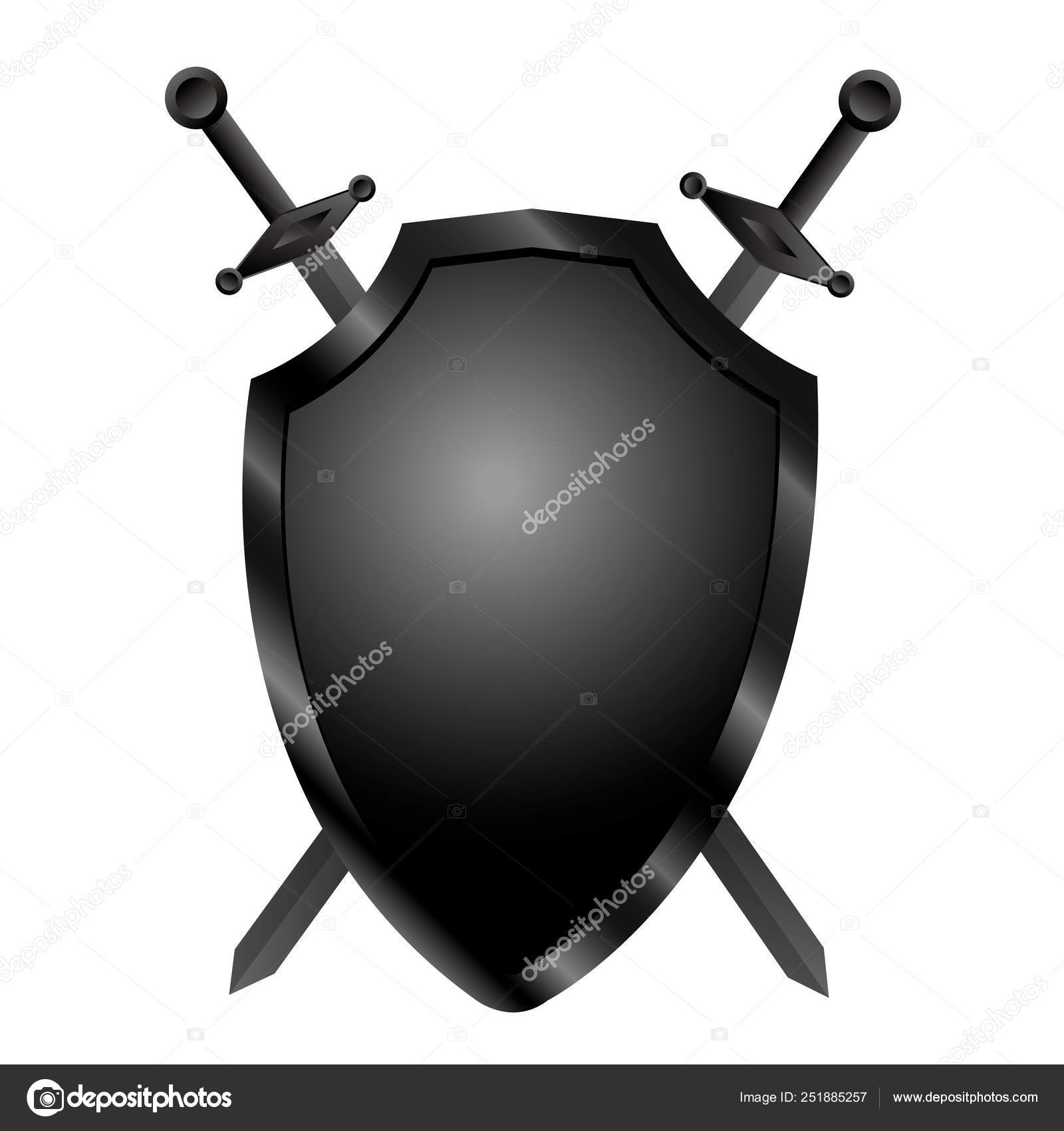 Shield With 2 Crossed Swords