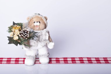 Yeni yıl ve Noel dekorasyon masada