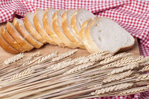 Farinha Pão Foco Seletivo Pequena Profundidade Campo — Fotografia de Stock