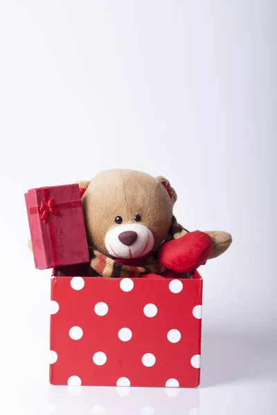 Bear Toy Giftsl Selective Focus Small Depth Field — Stock Photo, Image