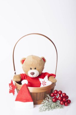 Yeni yıl ve Noel dekorasyon masada