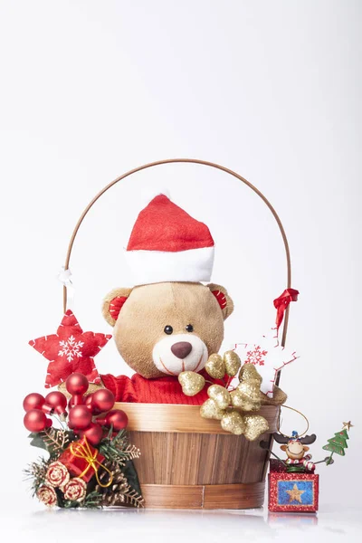Año Nuevo Decoración Navidad Mesa —  Fotos de Stock