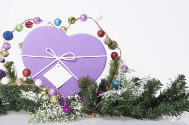 Yeni yıl ve Noel dekorasyon masada