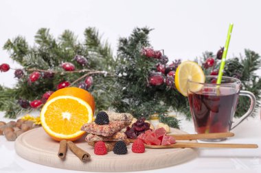 çikolata ve bir çerez olarak bir incelik ve süslemeleri, seçici odak ve küçük alan derinliği