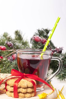 çikolata ve bir çerez olarak bir incelik ve süslemeleri, seçici odak ve küçük alan derinliği