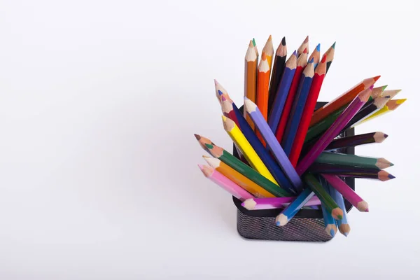 Childrens School Office Supplies Table Selective Focus Small Depth Field — Stock Photo, Image