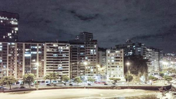 Edifícios Cidade Niteroi Com Mar Fundo Vista Aérea — Fotografia de Stock