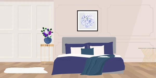 Intérieur Chambre Illustration Vectorielle — Image vectorielle