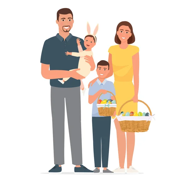 Küçük çocuklu ebeveynler, mutlu aile.
