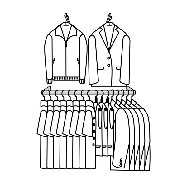 Basit Bir Sembolik Görüntü Giyim Mağazası Vektör — Stok Vektör